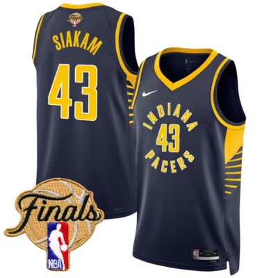 Men's Indiana Pacers 2025 Finals Swingman Jersey Stitched Icon Pascal Siakam