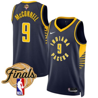 Men's Indiana Pacers 2025 Finals Swingman Jersey Stitched Icon T.J. McConnell