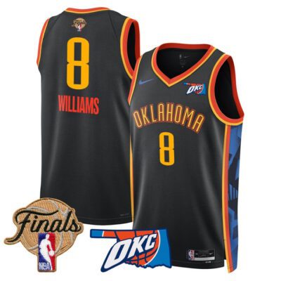 Men's Oklahoma City Thunder 2025 Finals Swingman Jersey Stitched 24-25 City Jalen Williams