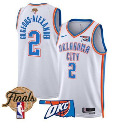 Men's Oklahoma City Thunder 2025 Finals Swingman Jersey Stitched Association Gilgeous-Alexander