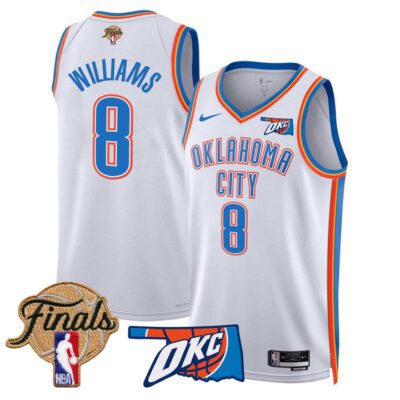 Men's Oklahoma City Thunder 2025 Finals Swingman Jersey Stitched Association Jalen Williams