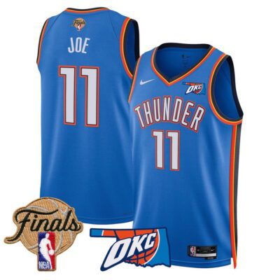 Men's Oklahoma City Thunder 2025 Finals Swingman Jersey Stitched Icon Isaiah Joe