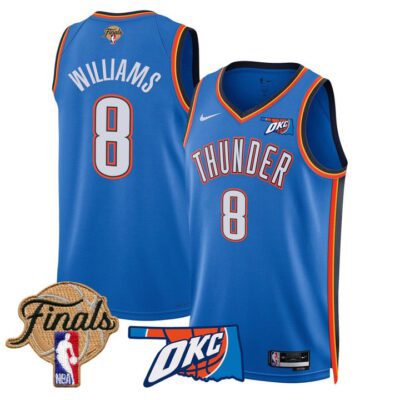 Men's Oklahoma City Thunder 2025 Finals Swingman Jersey Stitched Icon Jalen Williams