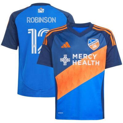 Miles Robinson FC Cincinnati Youth 2025 Orange and Blue Legacy Kit Replica Player Jersey - Blue