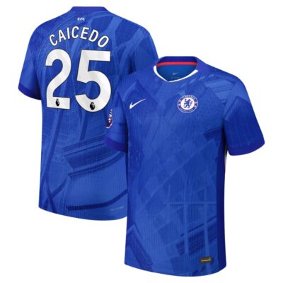 Moises Caicedo Chelsea 2025/26 Home Player Jersey - Blue