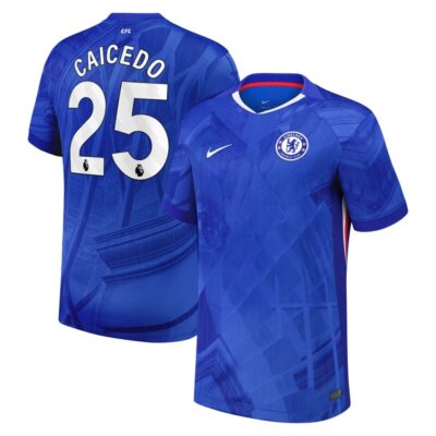 Moises Caicedo Chelsea 2025/26 Home Replica Player Jersey - Blue