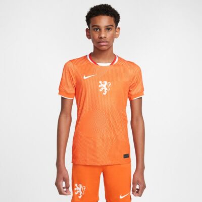 Netherlands Women's National Team Youth 2025/26 Home Replica Jersey - Orange