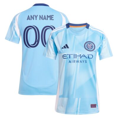 New York City FC Women's 2025 The Excelsior Kit Replica Custom Jersey - Light Blue