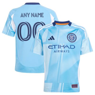 New York City FC Youth 2025 The Excelsior Kit Replica Custom Jersey - Light Blue