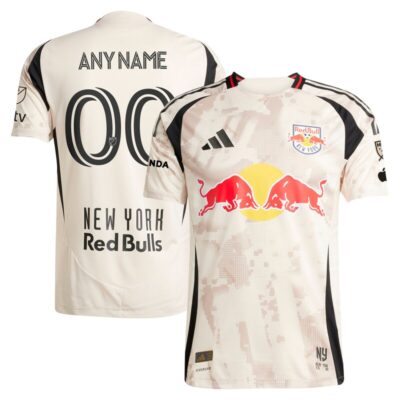 New York Red Bulls 2025 Stone Kit Custom Jersey - Tan