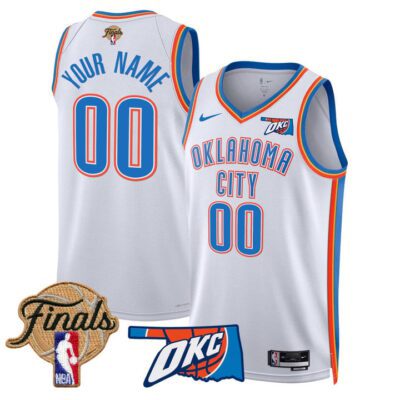 Oklahoma City Thunder 2025 Finals Swingman Custom Jersey Stitched Association