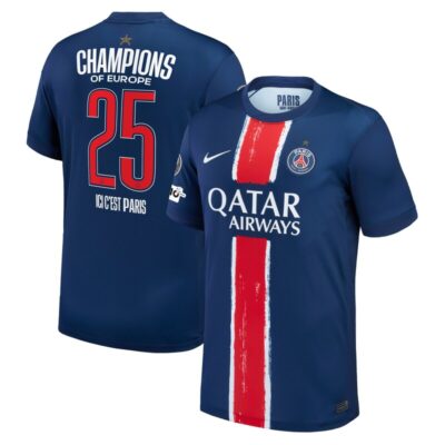 Paris Saint-Germain 2025 Champions League Winners Replica Jersey - Navy