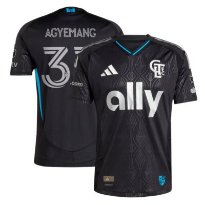 Patrick Agyemang Charlotte FC 2025 Fortress Kit Player Jersey - Black