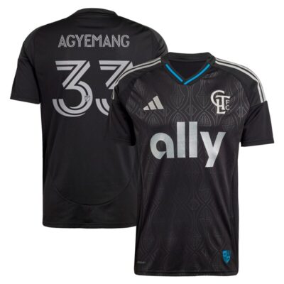 Patrick Agyemang Charlotte FC 2025 Fortress Kit Replica Player Jersey - Black