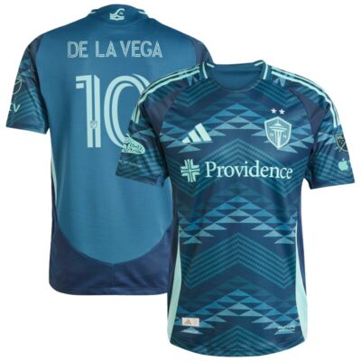 Pedro de la Vega Seattle Sounders FC 2025 The Salish Sea Kit Player Jersey - Blue