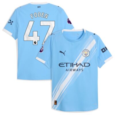 Phil Foden Manchester City 2025/26 Home Player Jersey - Sky Blue