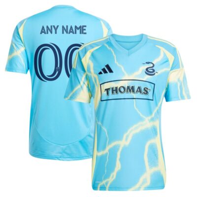 Philadelphia Union 2025 The Voltage Kit Replica Custom Jersey - Blue