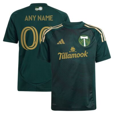 Portland Timbers Youth 2025 Forever Green & Gold Replica Custom Jersey - Green