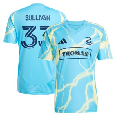 Quinn Sullivan Philadelphia Union 2025 The Voltage Kit Replica Player Jersey - Blue