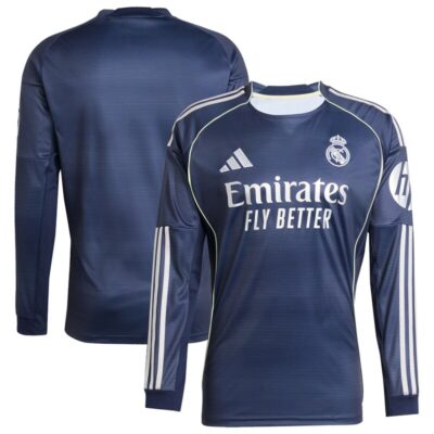 Real Madrid 2025/26 Home Long Sleeve Replica Jersey - Blue