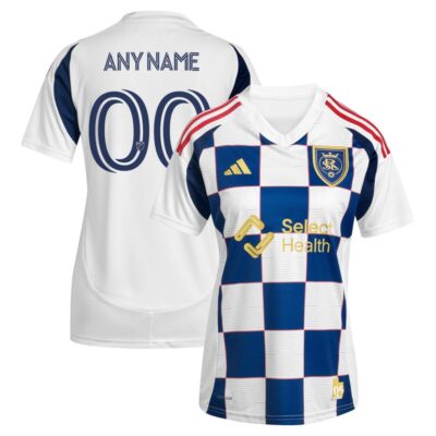 Real Salt Lake Women's 2025 Grid City Replica Custom Jersey - White
