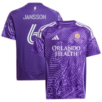 Robin Jansson Orlando City SC Youth 2025 Perfect Storm Replica Player Jersey - Purple
