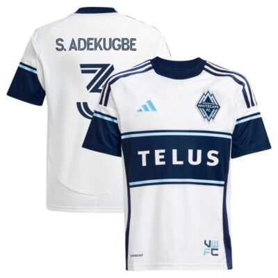 Samuel Adekugbe Vancouver Whitecaps FC Youth 2025 The Peak Replica Player Jersey - White