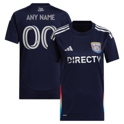 San Diego FC Women's 2025 State of Flow Replica Custom Jersey - Navy