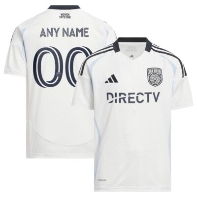 San Diego FC Youth 2025 Woven Into One Replica Custom Jersey - White