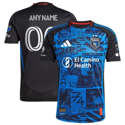 San Jose Earthquakes 2025 Headliner Custom Jersey - Black