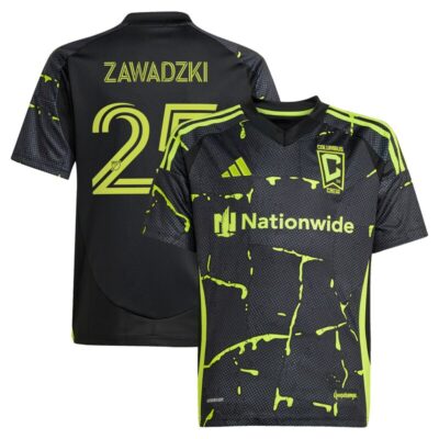 Sean Zawadzki Columbus Crew Youth 2025 The Goosebumps Kit Replica Player Jersey - Black