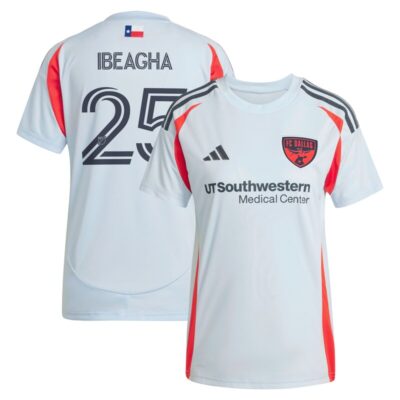 Sebastien Ibeagha FC Dallas Women's 2025 The Inferno Kit Replica Player Jersey - Light Blue