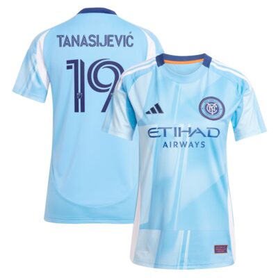 Strahinja Tanasijevic New York City FC Women's 2025 The Excelsior Kit Replica Player Jersey - Light Blue