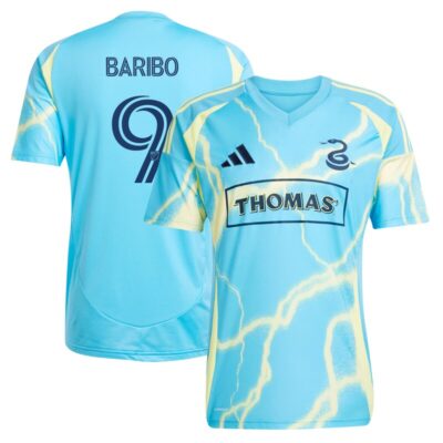 Tai Baribo Philadelphia Union 2025 The Voltage Kit Replica Player Jersey - Blue