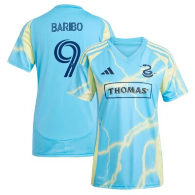Tai Baribo Philadelphia Union Women's 2025 The Voltage Kit Replica Player Jersey - Blue