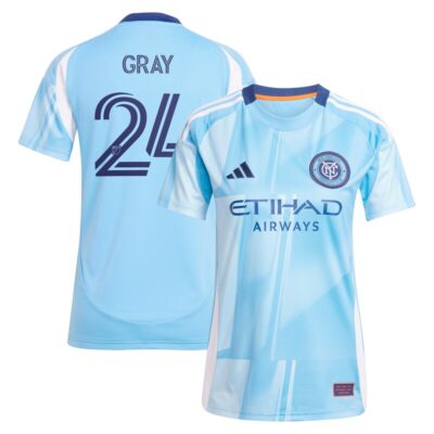 Tayvon Gray New York City FC Women's 2025 The Excelsior Kit Replica Player Jersey - Light Blue