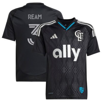 Tim Ream Charlotte FC Youth 2025 Fortress Kit Replica Player Jersey - Black