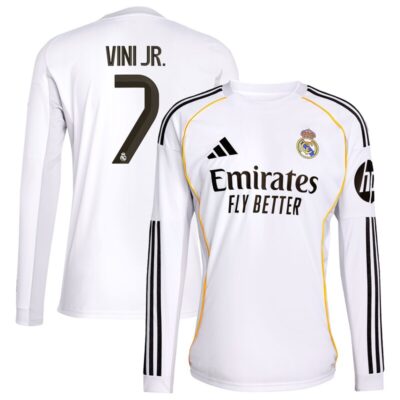 Vini Jr. Real Madrid 2025/26 Home Replica Jersey - White