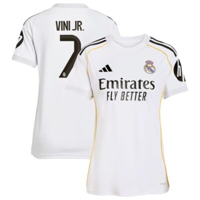 Vini Jr. Real Madrid Women's 2025/26 Home Replica Jersey - White