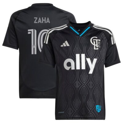 Wilfried Zaha Charlotte FC Youth 2025 Fortress Kit Replica Player Jersey - Black