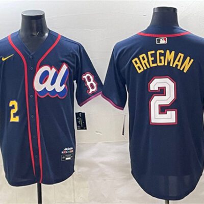 American League #2 Alex Bregman Navy 2025 All-Star Edition Limited Stitched Baseball Jersey