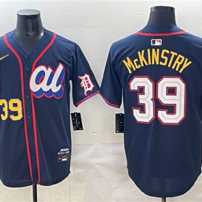 American League #39 Zach McKinstry Navy 2025 All-Star Edition Limited Stitched Baseball Jersey