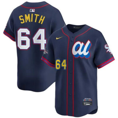 American League #64 Shane Smith Navy 2025 All-Star Edition Limited Stitched Baseball Jersey