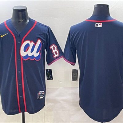 American League Boston Red Sox Blank Navy 2025 All-Star Edition Limited Stitched Baseball Jersey