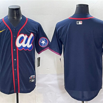 American League Houston Astros Blank Navy 2025 All-Star Edition Limited Stitched Baseball Jersey