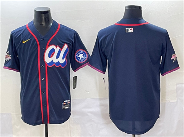 American League Houston Astros Blank Navy 2025 All-Star Edition Limited Stitched Baseball Jersey