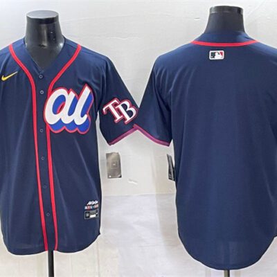 American League Tampa Bay Rays Blank Navy 2025 All-Star Edition Limited Stitched Baseball Jersey