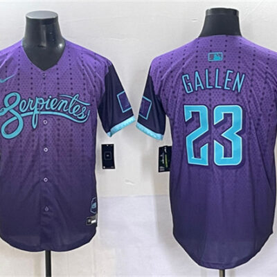 Arizona Diamondbacks #23 Zac Gallen Purple 2025 City Connect Limited Stitched Baseball Jersey