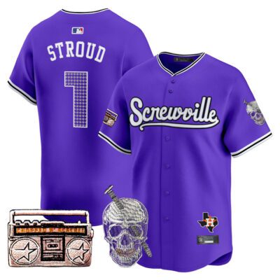 Astros DJ Screw 2025 Vapor Premier Limited Jersey Stitched CJ Stroud