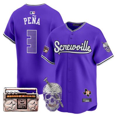 Astros DJ Screw 2025 Vapor Premier Limited Jersey Stitched Jeremy Pena
